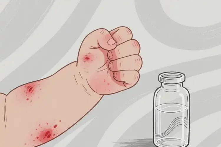 幼儿四肢起湿疹不管它会自己痊愈吗(图1)