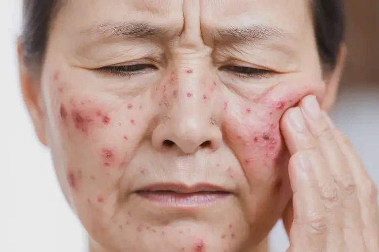 女性面部有濕疹能靠自己自愈嗎(圖4)