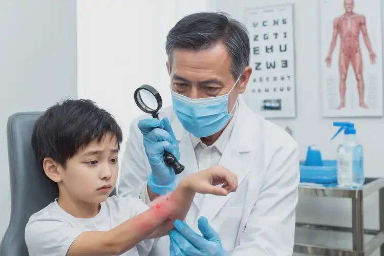 孩子手臂上偶尔起湿疹能靠自己自愈吗(图1)