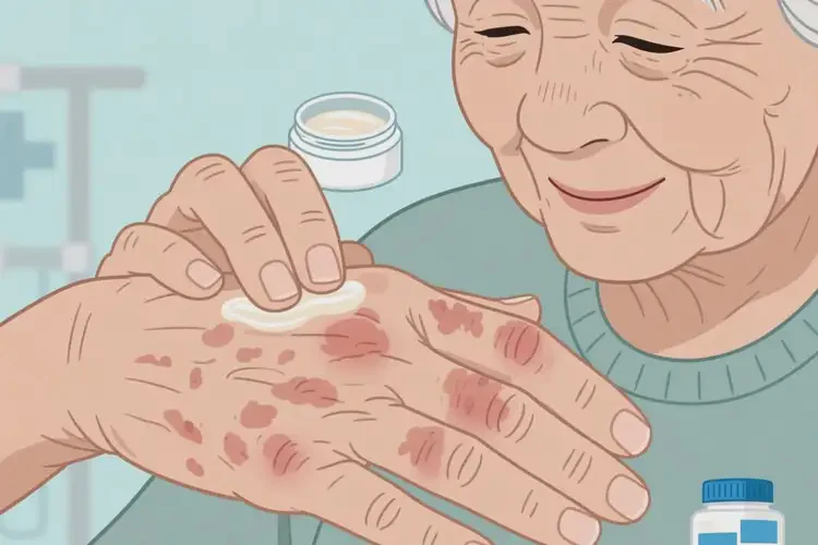 老人手上經(jīng)常起濕疹可以徹底自愈嗎(圖4)