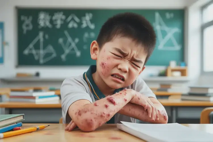 小學(xué)生大腿起濕疹不管它會(huì)自己痊愈嗎(圖2)
