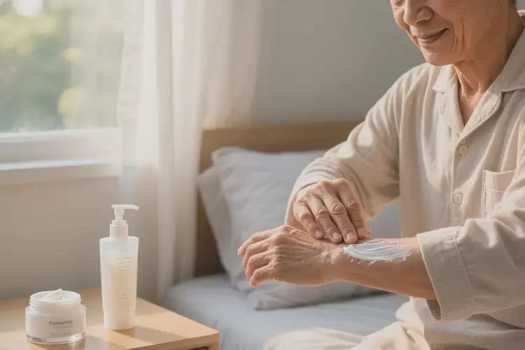 高齡老人手臂上容易起濕疹不管它會自己痊愈嗎(圖1)