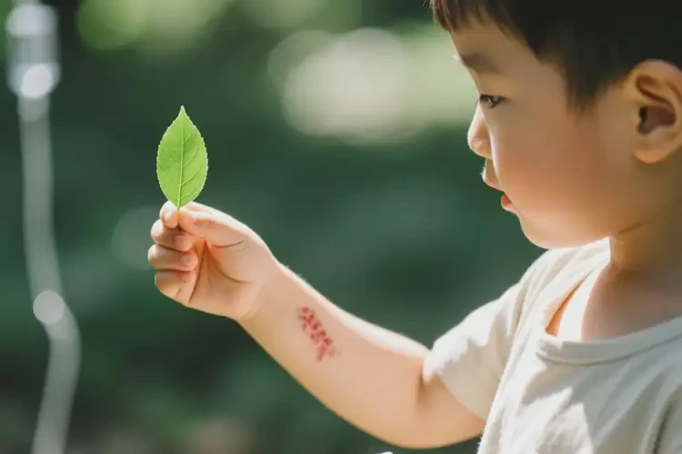 小孩手臂上容易長濕疹不管它會(huì)自己痊愈嗎(圖2)