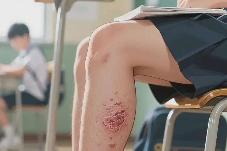 中學(xué)生大腿上偶爾起濕疹不管它會(huì)自己自愈嗎(圖3)