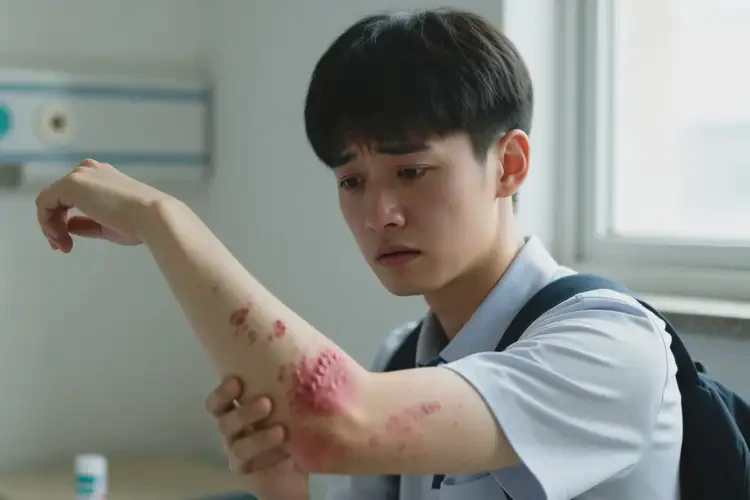 大學(xué)生手臂上出現(xiàn)濕疹不管它會自己好嗎(圖4)