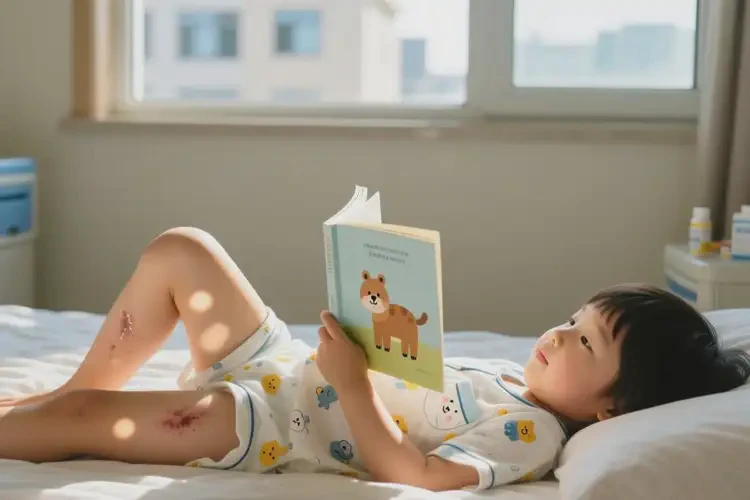 孩子大腿上長濕疹能徹底自愈嗎(圖2)