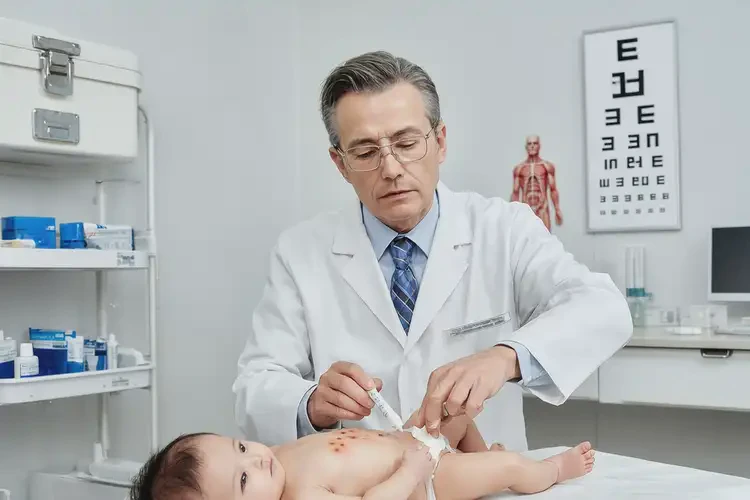 新生兒屁股上經(jīng)常長濕疹不管它會自己痊愈嗎(圖1)