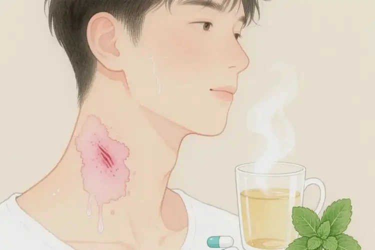 男生脖子上容易起濕疹可以徹底自愈嗎(圖2)