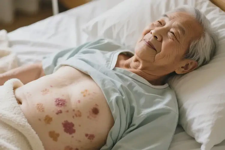 老年人肚子上偶爾起濕疹可以徹底自愈嗎(圖2)