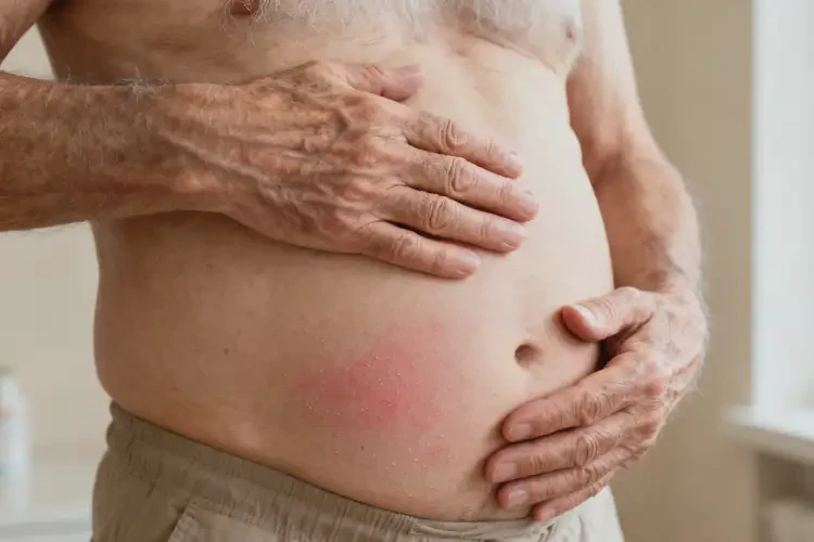 老人肚子上有濕疹可以徹底自愈嗎(圖2)