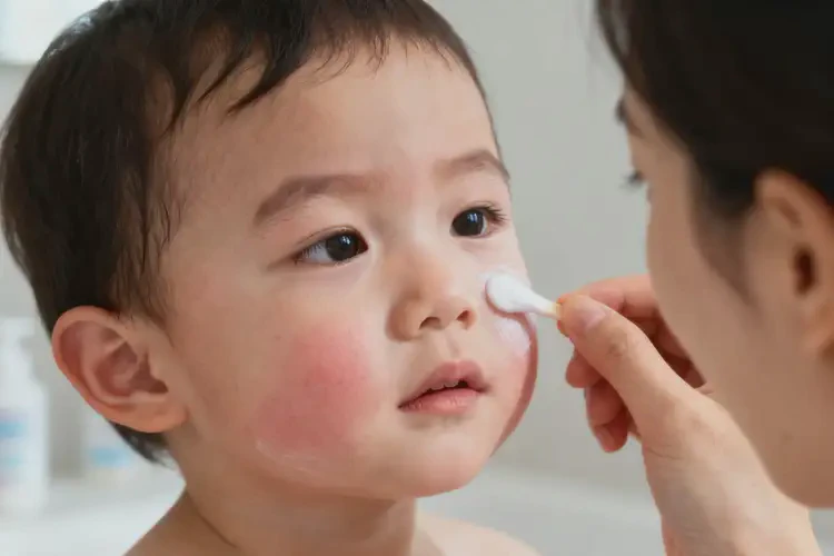 少兒面部容易長濕疹不管它會自己自愈嗎(圖4)