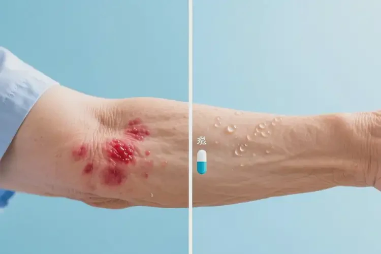 老人手臂長濕疹不管它會自己痊愈嗎(圖3)