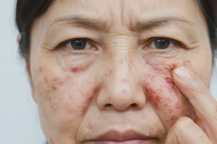 女性臉上出濕疹不管它會自己痊愈嗎(圖4)