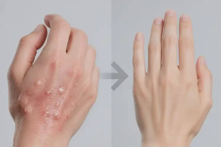 男性手上偶爾起濕疹不管它會(huì)自己痊愈嗎(圖2)