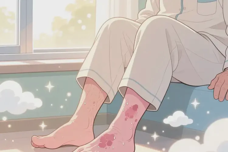 老人小腿上起濕疹可不可以徹底自愈(圖2)