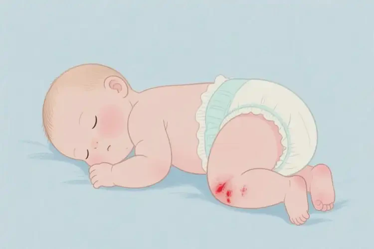 新生兒大腿上容易長(zhǎng)濕疹不管它會(huì)自己自愈嗎(圖4)