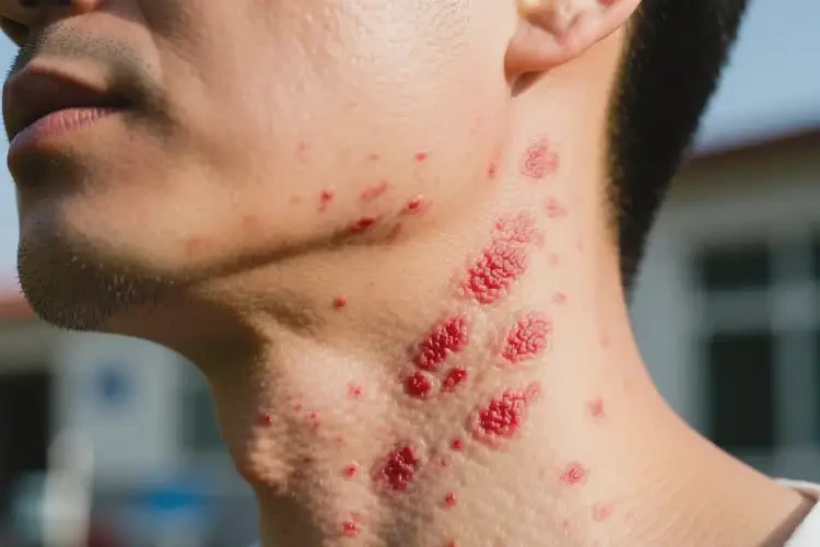 男性脖子起濕疹能靠自己自愈嗎(圖4)