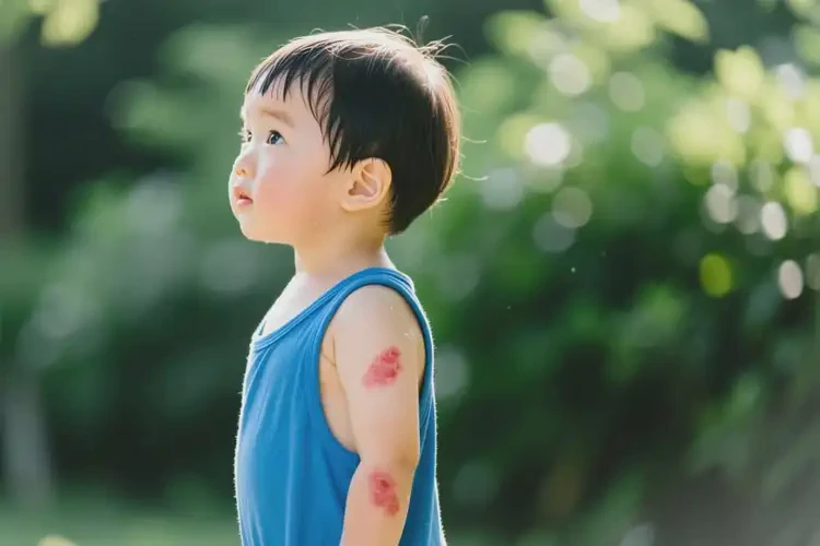 小孩全身偶尔起湿疹不管它会自己自愈吗(图2)