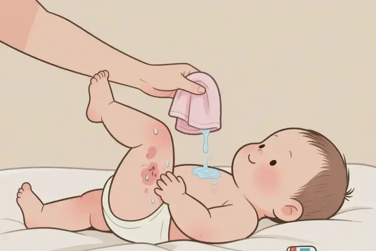 寶寶小腿上有濕疹不管它會(huì)自己痊愈嗎(圖3)