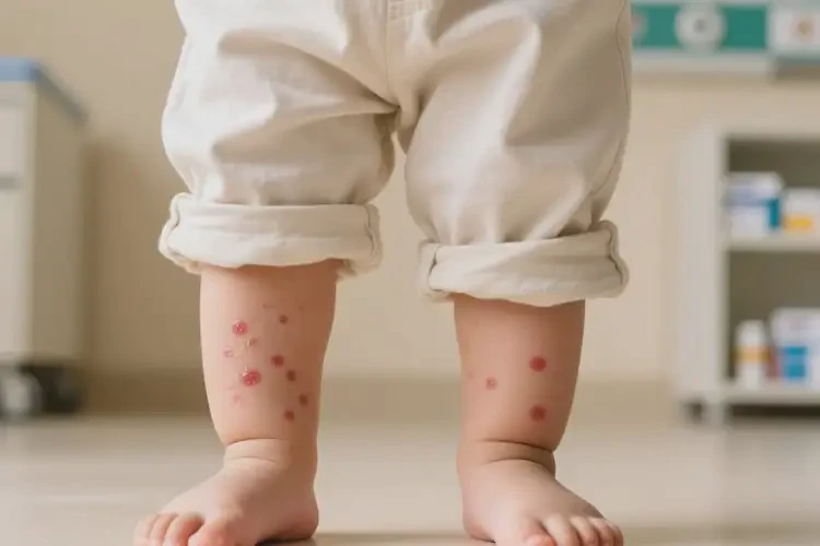 幼兒小腿上有濕疹可以徹底自愈嗎(圖3)