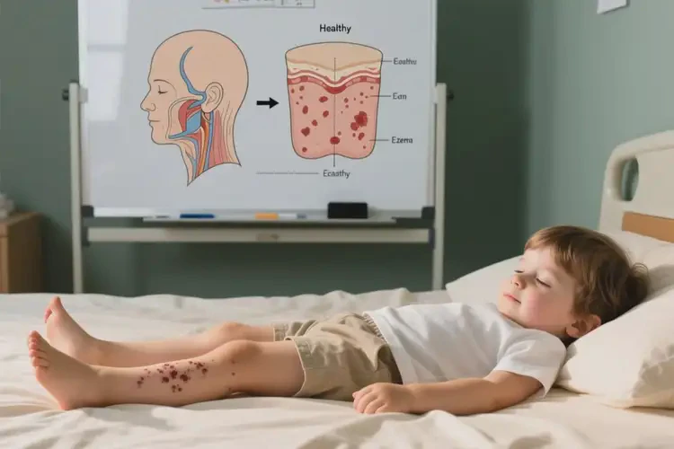 少兒大腿上有濕疹不管它會自己自愈嗎(圖3)