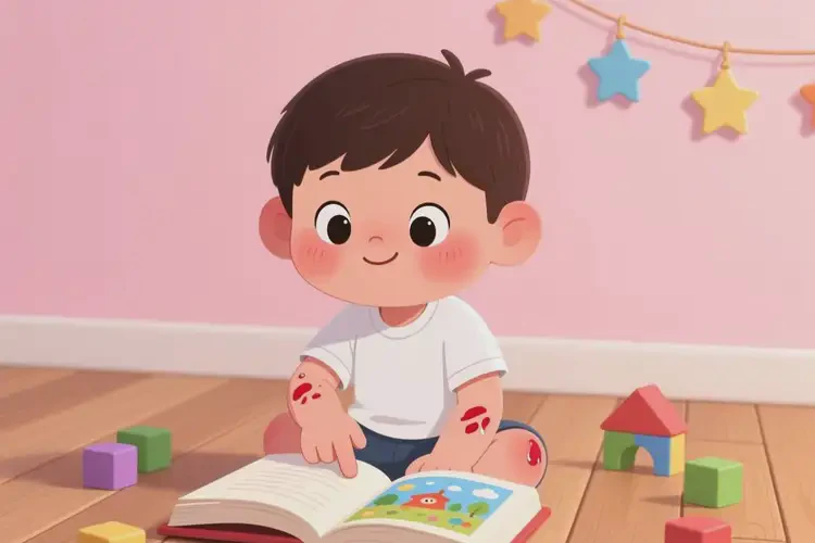 少儿手臂有湿疹不管它会自己自愈吗(图1)