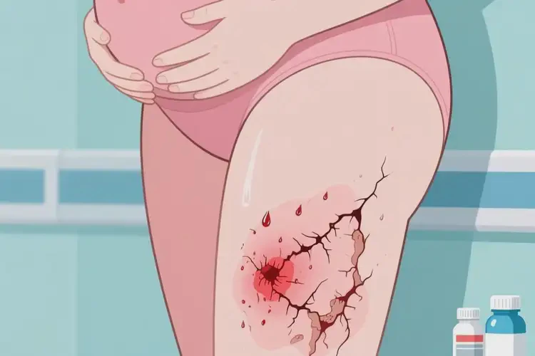 產婦大腿上起濕疹能靠自己自愈嗎(圖2)