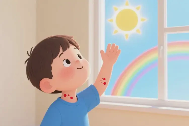 小學(xué)生脖子上起濕疹能徹底自愈嗎(圖1)