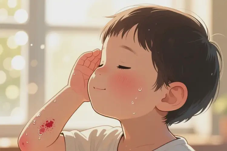 小孩手臂容易起濕疹能徹底自愈嗎(圖2)