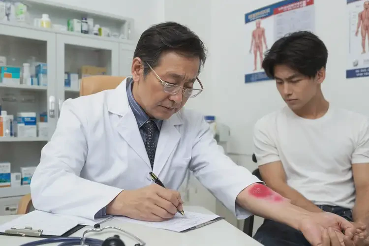 青年人手臂有濕疹不管它會(huì)自己好嗎(圖2)