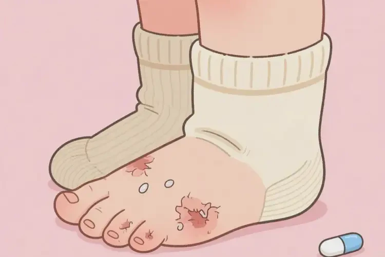 小兒腳上容易起濕疹不管它會(huì)自己自愈嗎(圖2)