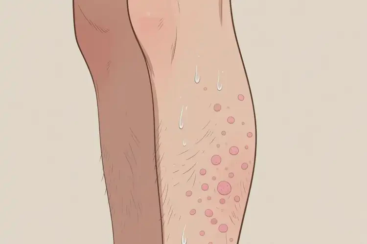 男性小腿偶爾起濕疹可不可以徹底自愈(圖1)