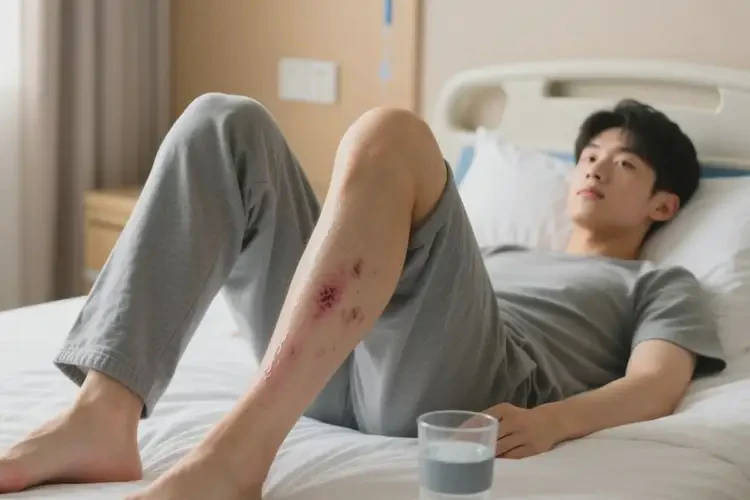 青年人大腿上起濕疹不管它會自己好嗎(圖2)