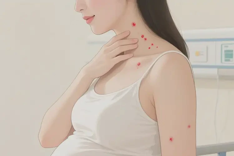 孕妇脖子上偶尔长湿疹不管它会自己自愈吗(图4)