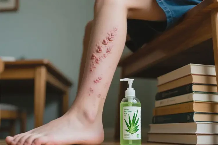 中學生大腿出濕疹能靠自己自愈嗎(圖1)