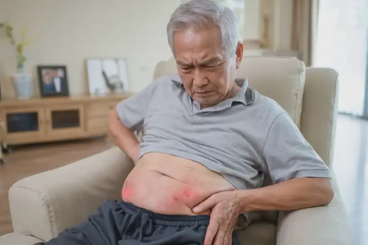 老人屁股起濕疹可以徹底自愈嗎(圖1)