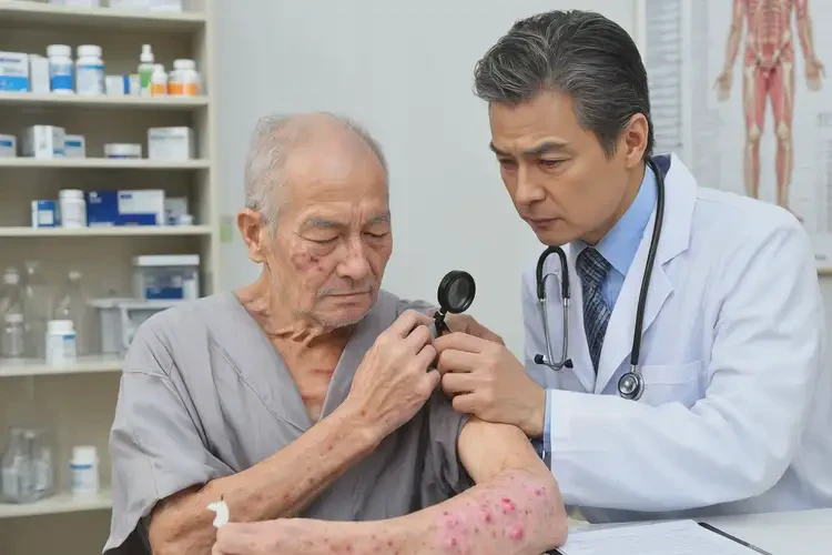 老年人身上出现湿疹不管它会自己痊愈吗(图2)