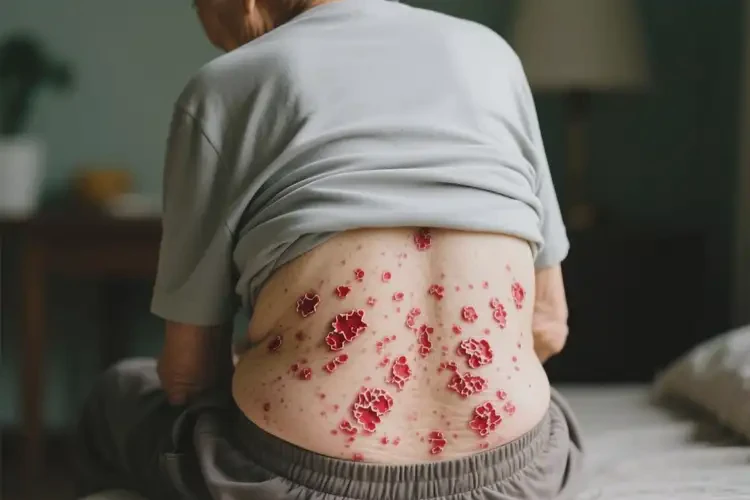 老人屁股上出現(xiàn)濕疹不管它會(huì)自己好嗎(圖1)