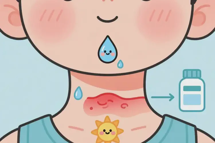 孩子脖子出現(xiàn)濕疹能夠徹底治愈嗎(圖2)