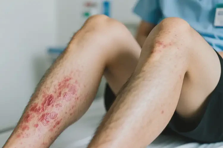 男性小腿經常起濕疹不管它會自己痊愈嗎(圖1)