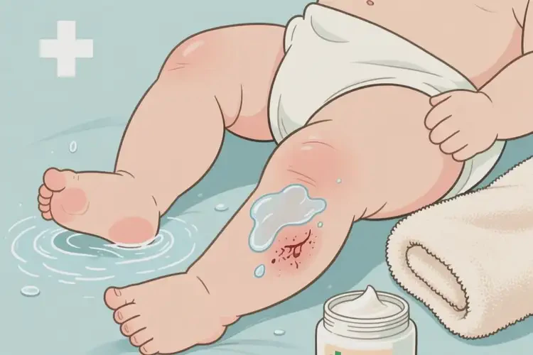 嬰兒大腿上容易起濕疹能夠徹底治愈嗎(圖3)