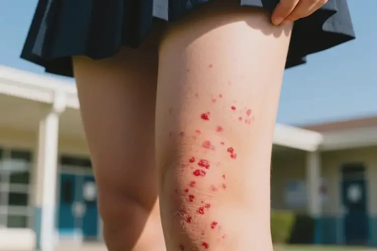 中學(xué)生大腿上偶爾起濕疹不管它會(huì)自己自愈嗎(圖4)