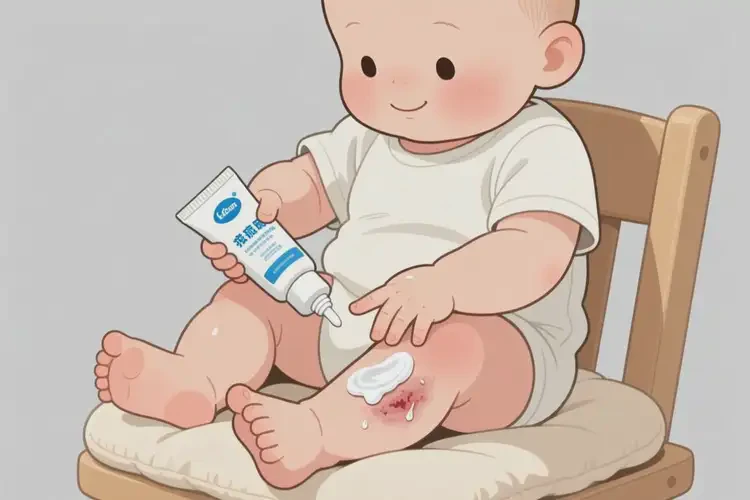 寶寶小腿上有濕疹不管它會(huì)自己痊愈嗎(圖2)