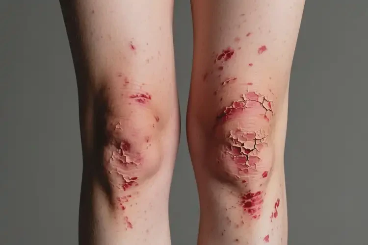 女人小腿上長(zhǎng)濕疹可不可以徹底自愈(圖1)