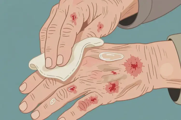 老人手上經(jīng)常起濕疹可以徹底自愈嗎(圖3)