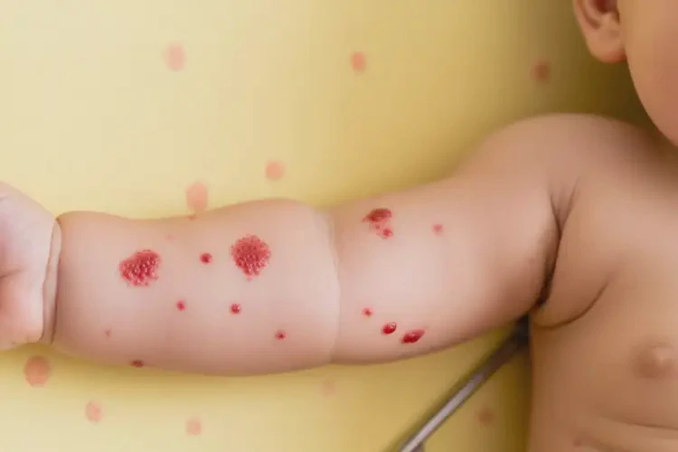 寶寶手臂出現(xiàn)濕疹能徹底自愈嗎(圖2)