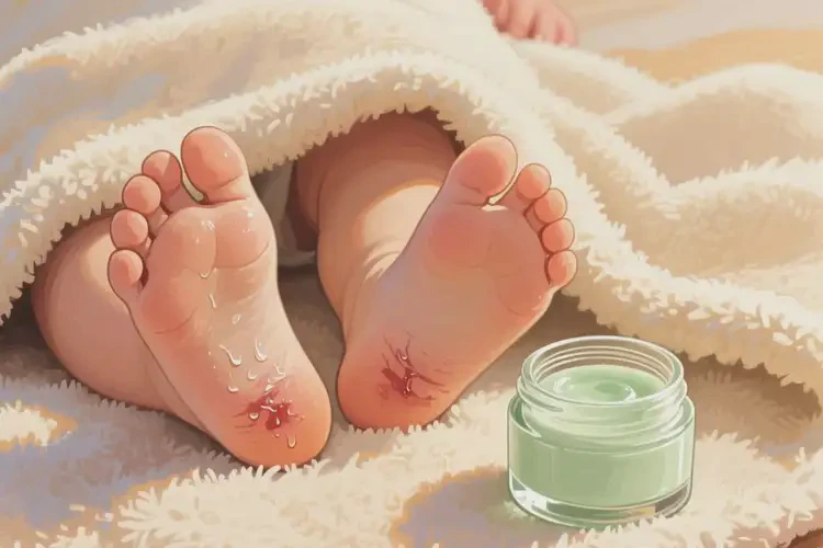 幼兒腳上容易長(zhǎng)濕疹可以徹底自愈嗎(圖1)