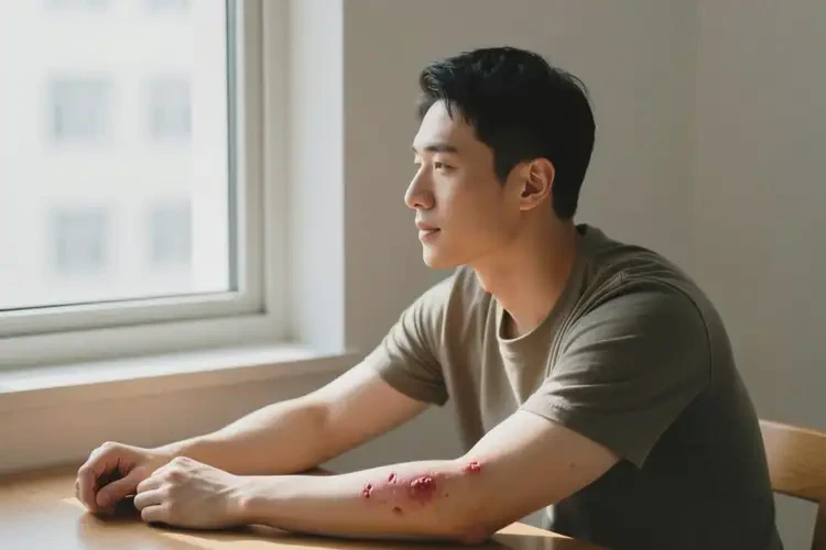 男人手臂上有濕疹可不可以徹底自愈(圖3)