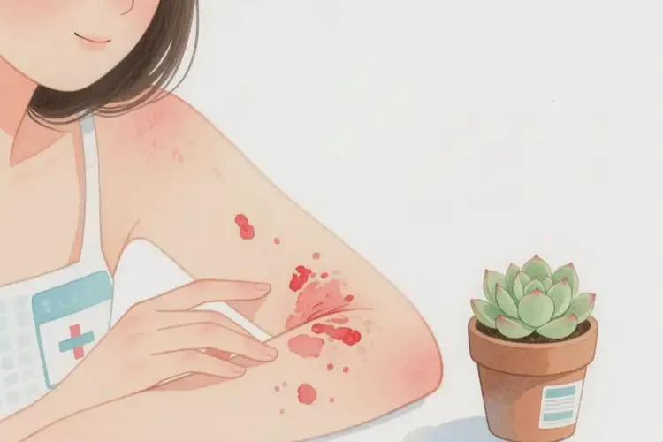 女生手臂上容易長濕疹不管它會(huì)自己自愈嗎(圖3)