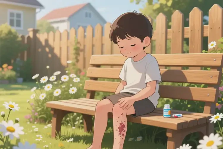 孩子大腿容易起濕疹能靠自己自愈嗎(圖3)